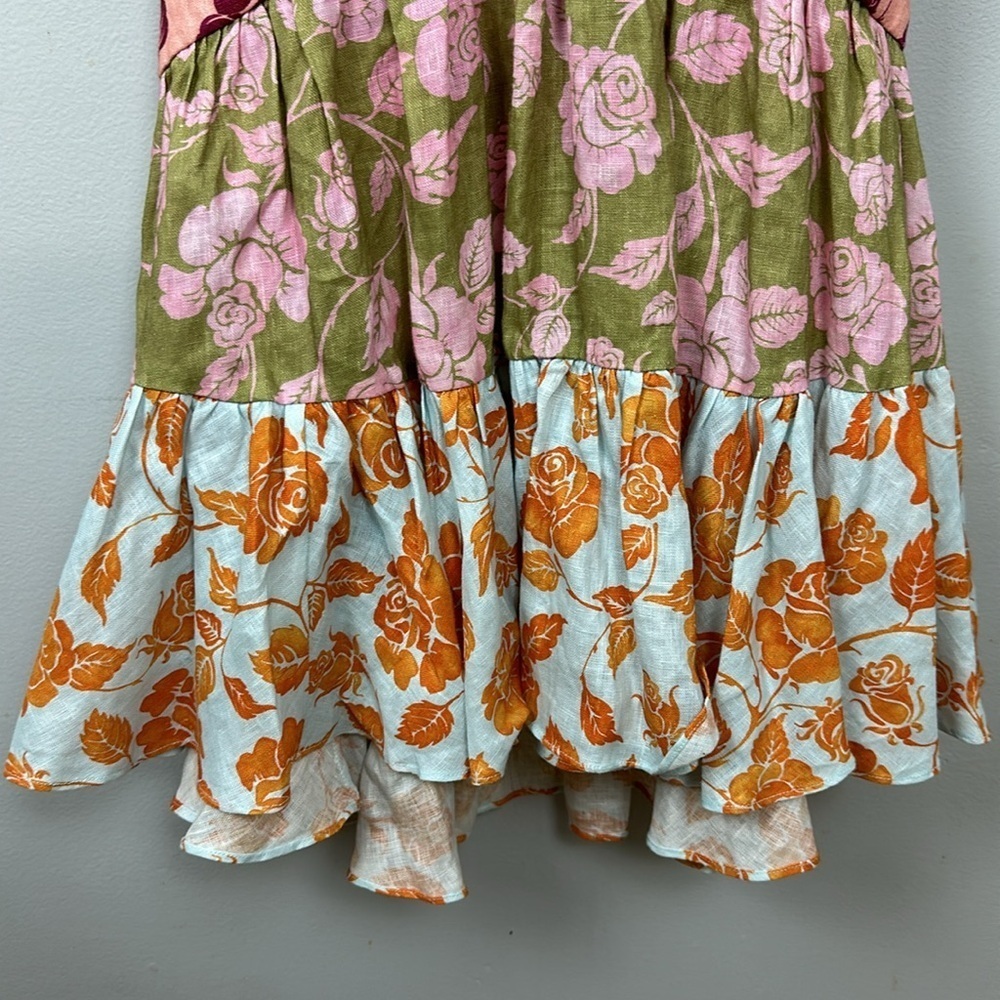 SOLD NWT Zimmermann Lovestruck V-neck Halter Mini Dress Sz US 10 - Picture 11 of 15